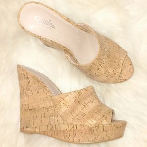 Amelia Cork Platform Wedge Sandal